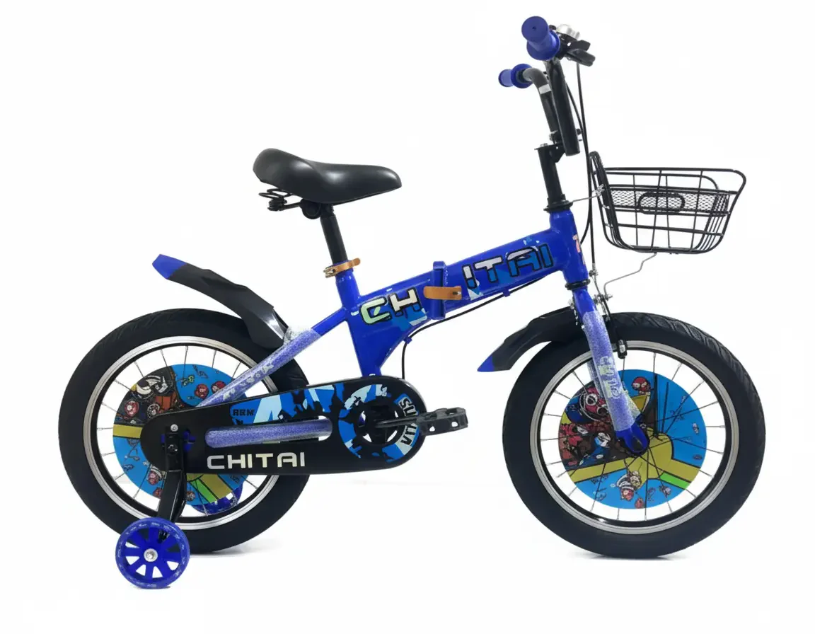 دراجة هوائية 14/16/18 بوصة بتصميم رياضي | متوفر باللون ( الأزرق ، الأحمر ، الأسود ) معدني جذاب