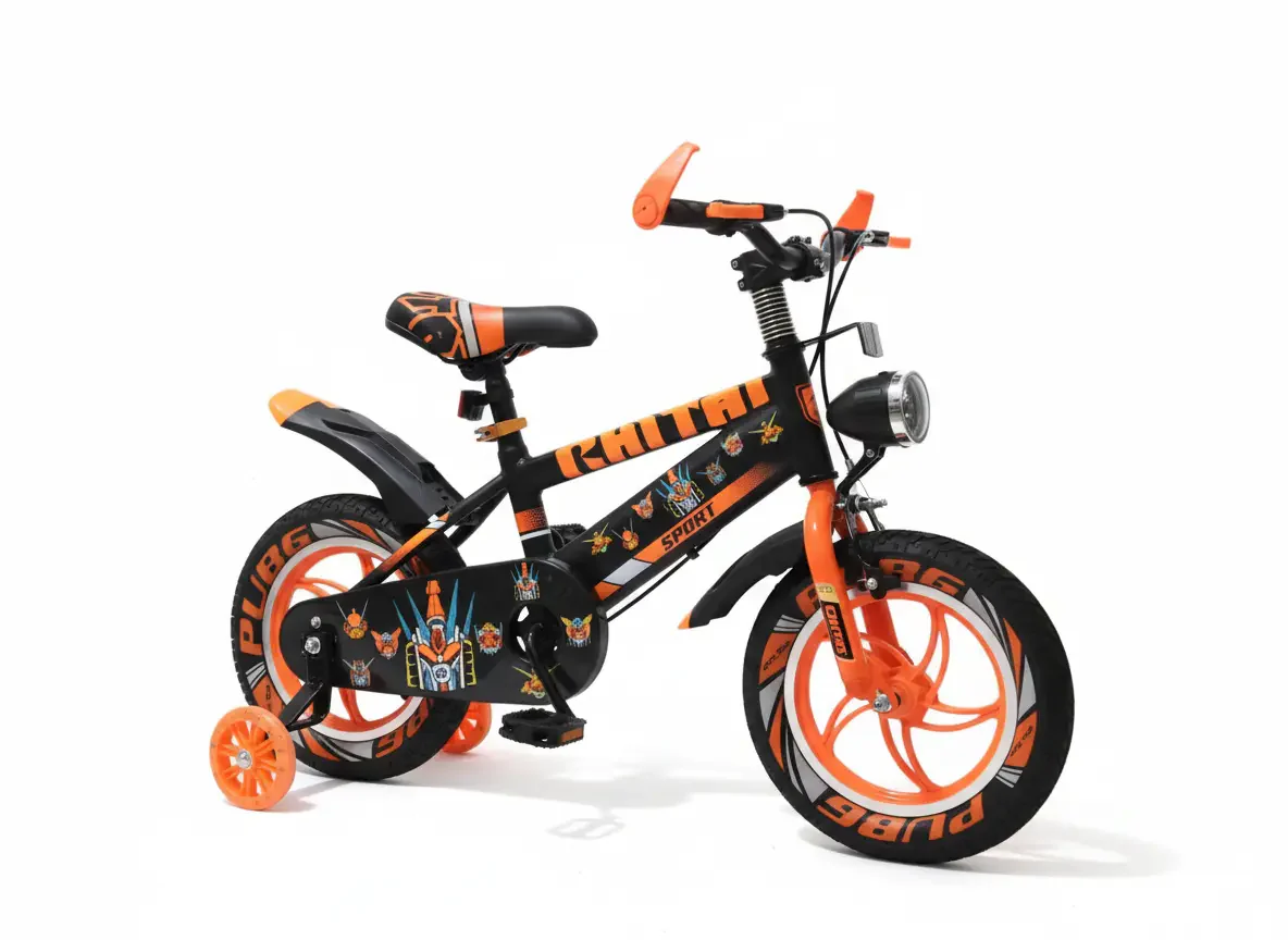 دراجة هوائية 16 بوصة مع مصباح أمامي بتصميم رياضي | متوفر بألوان مستوحاة من شخصيات الألعاب