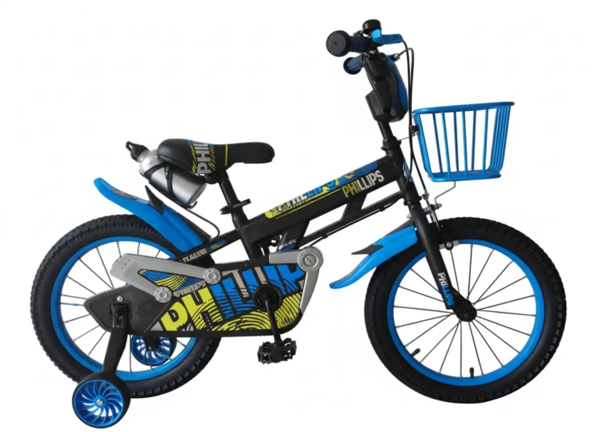 دراجة هوائية 16 بوصة بتصميم رياضي | متوفر باللون ( الأزرق ، الأحمر ، الأصفر )