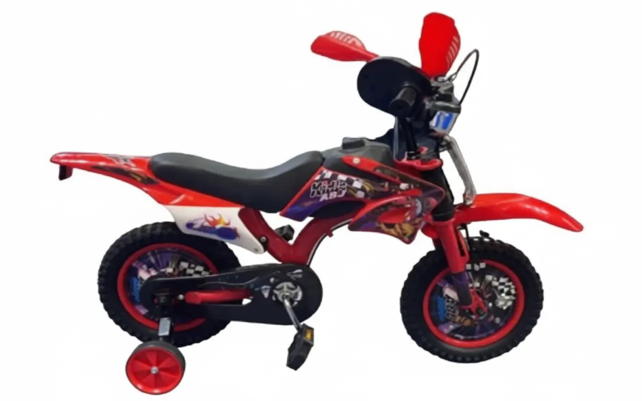 دراجة هوائية مقاس 20 بألوان أحمر وأخضر وبرتقالي