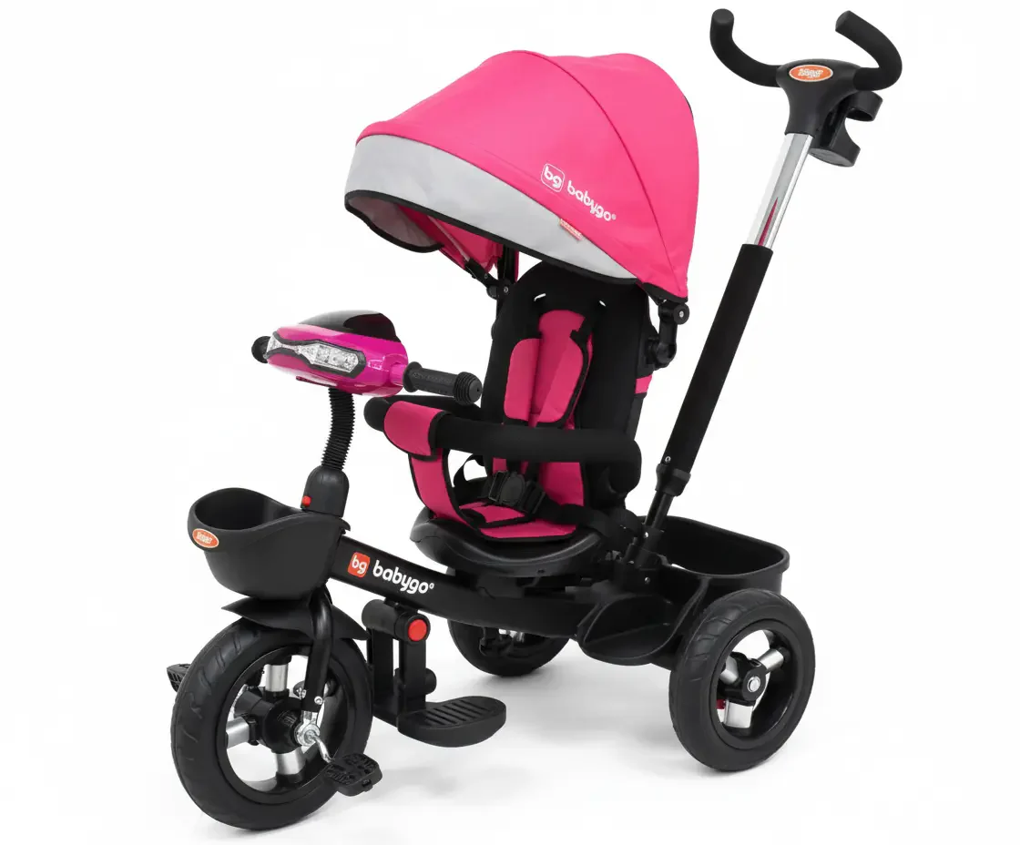 دراجة ثلاثية العجلات للأطفال بتصميم عصري | متوفر باللون وردي