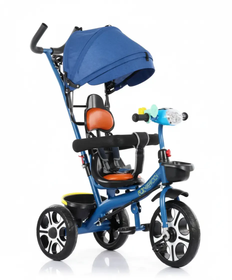 دراجة ثلاثية للأطفال بتصميم عصري ولون وردي