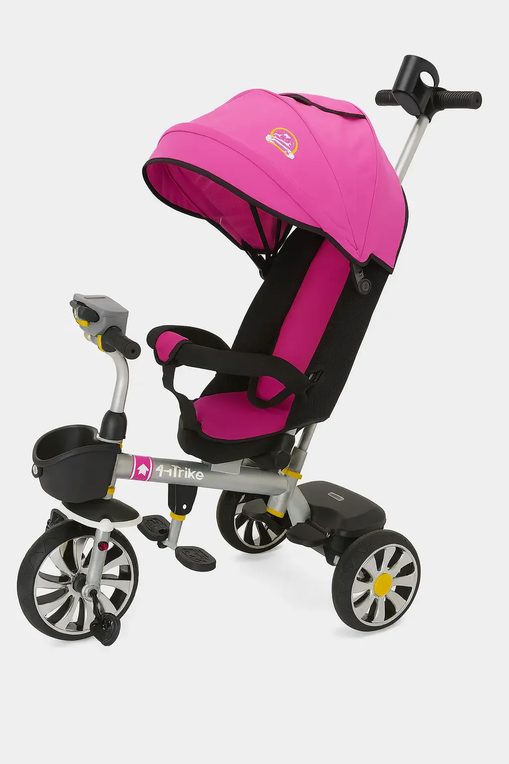 دراجة ثلاثية للأطفال مع مظلة وتصميم عصري | متوفرة باللون ( الأحمر ، الوردي )