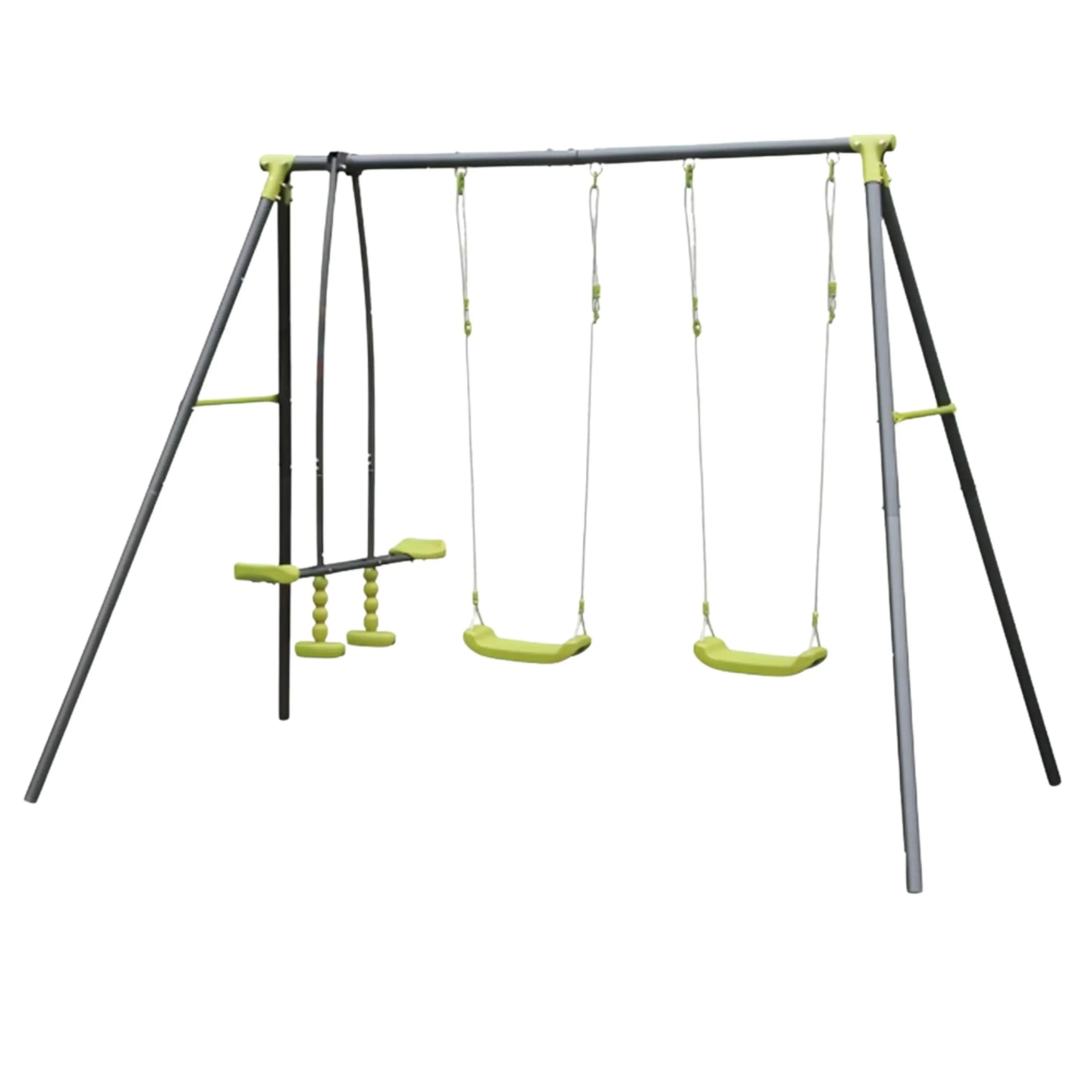 ديرفة مزدوجة مع أرجوحتين ومقعد توازن للأطفال