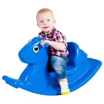 حصان هزاز للأطفال باللون الأزرق من Little Tikes