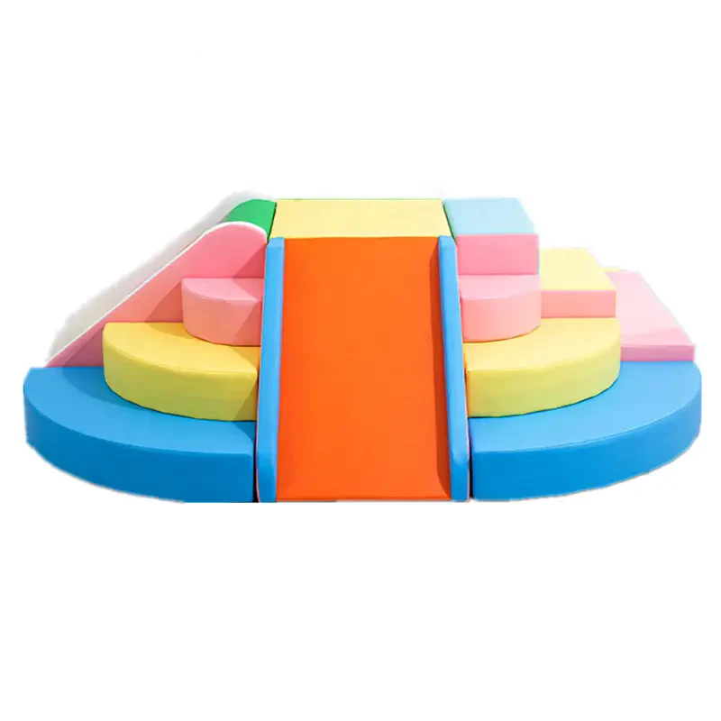 مجموعة التسلق والانزلاق متعددة الوظائف للأطفال – مقاس 220×220×60 سم