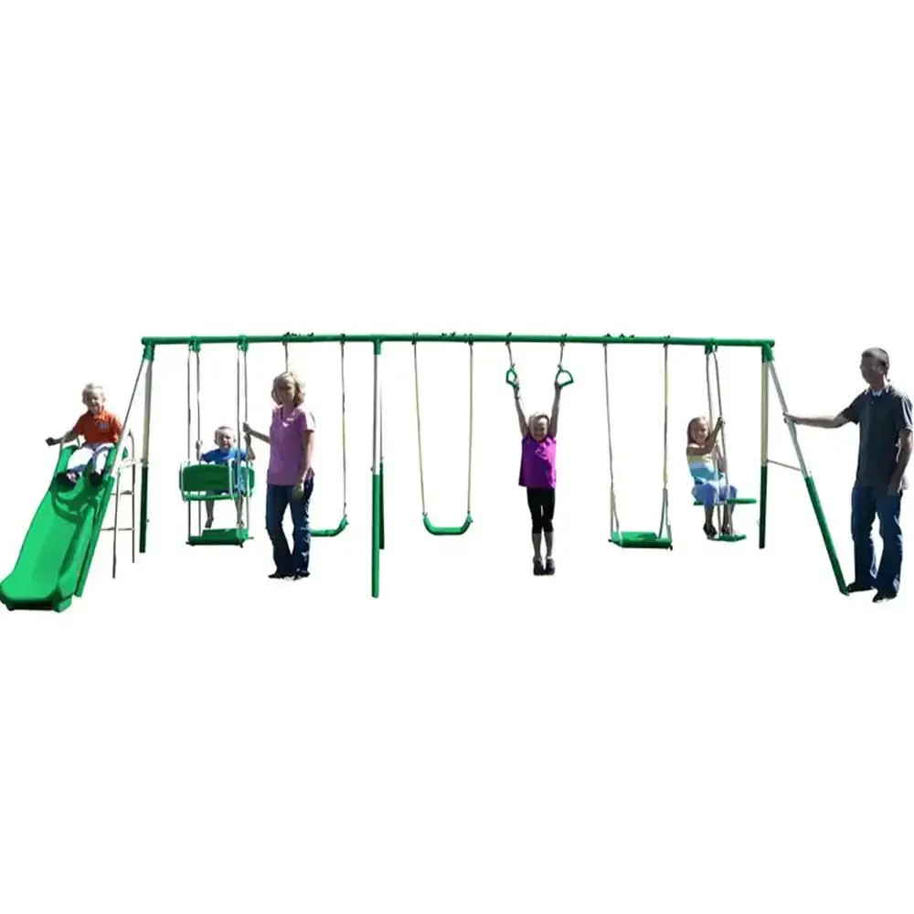 مقعد أرجوحة خارجي من المعدن للأطفال