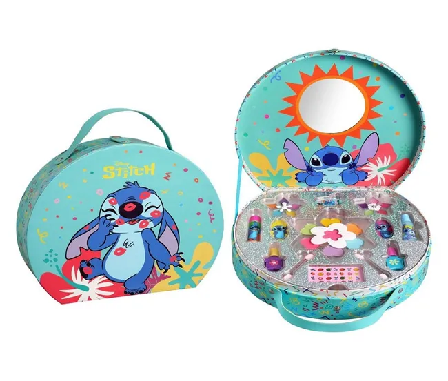 AIR VAL STITCH ROUND MAKEUP CASE