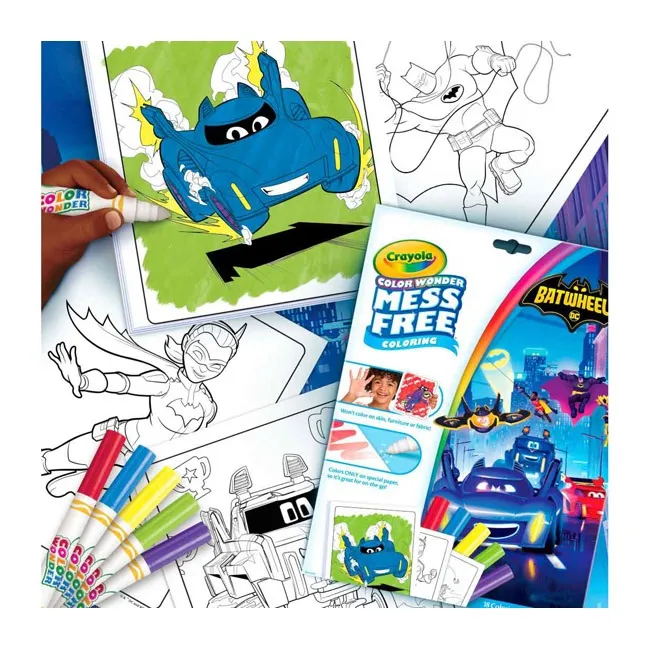 CRAYOLA COLOR WONDER BATWHEELS MESS FREE COLORING