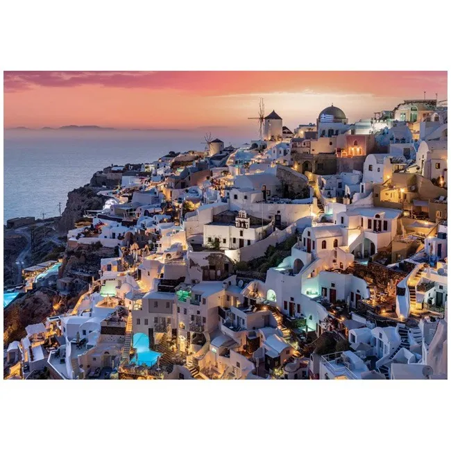 CLEMENTONI HQC SHADES OF SANTORINI 2025 - 1000 PCS PUZZLE