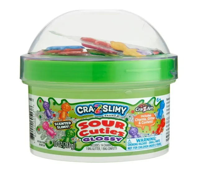CRA-Z-ART SLIMY DOME TOPPERS JARS SOUR CUTIES