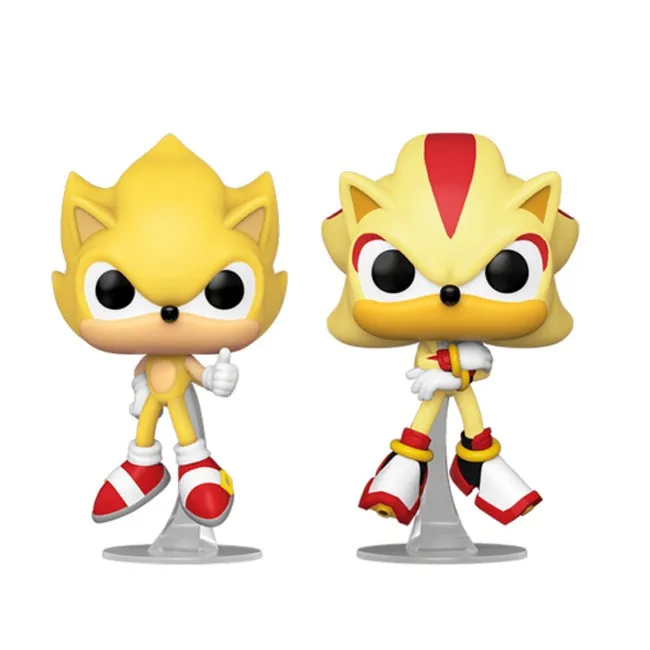 FUNKO POP GAMES: SONIC-SUPER SONIC AND SHADOW 2PK (FL)(EXC)