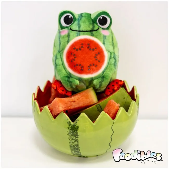FOODIBLES SMALL SCENTED PLUSHIES ASST - WATERMELON FROG