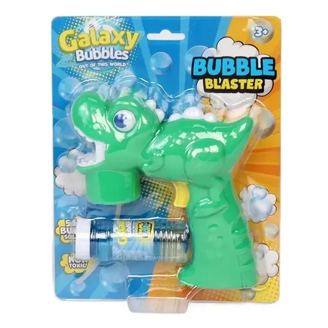 GALAXY BUBBLES DINO BUBBLE SHOOTER WITH 56ML BUBBLE SOLUTION