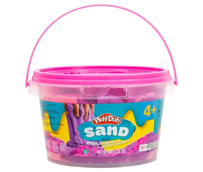 PLAYDOH SAND 1. 5LB DUO BUCKET - YELLOW AND BLUE