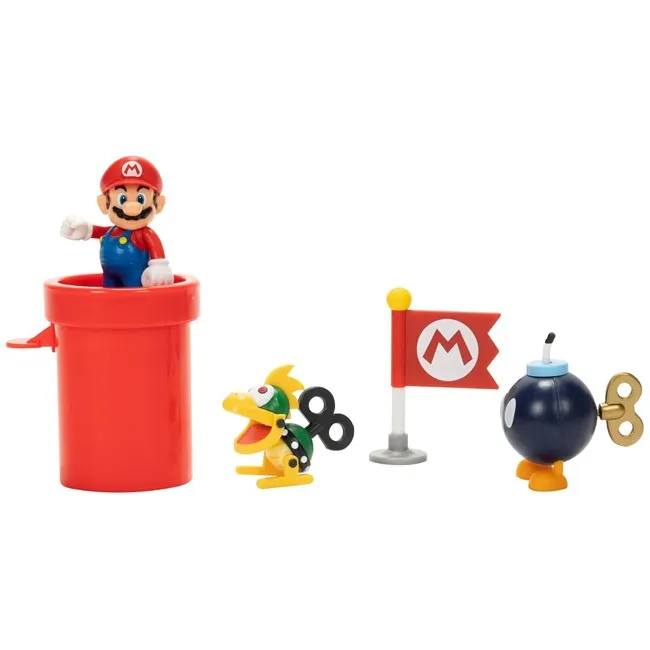 SUPER MARIO NITENDO 2. 5 BROWSERS AIRSHIP DECK DIORAMA PLAYSE