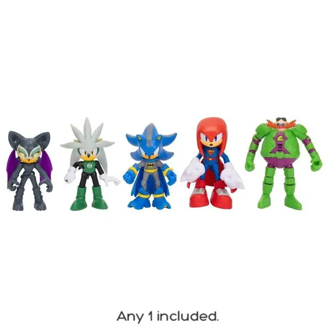 SONIC THE HEDGEHOG X DC 2. 5 FIG MYSTERY HEROES ASSORTED