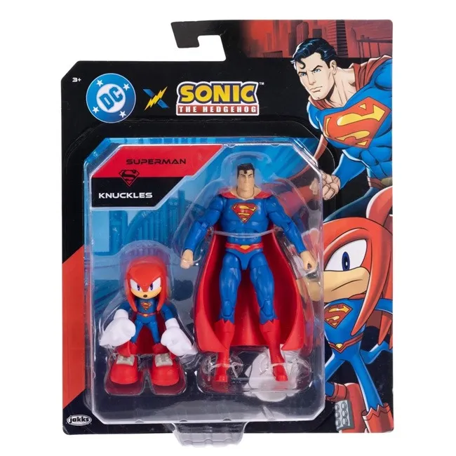 SONIC THE HEDGEHOG X DC FIGURE TWIN PACK WAVE #1 ASSORTED