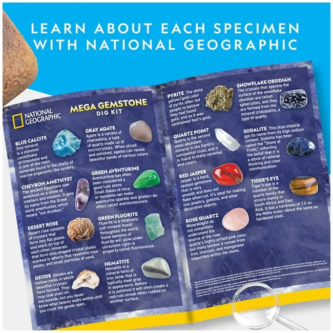 NATIONAL GEOGRAPHIC MEGA GEMSTONE DIG KIT