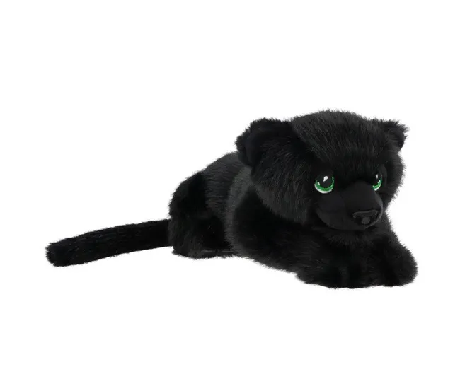 KEEL TOYS 25CM KEELECO BLACK JUNGLE CAT PLUSH TOY