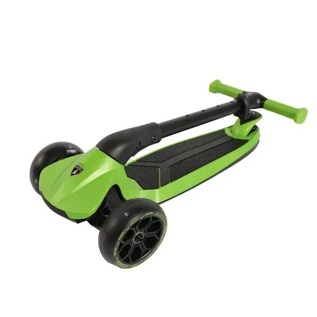 LAMBORGHINI 3-WHEEL SCOOTER WITH ADJUSTABLE HEIGHT-GREEN