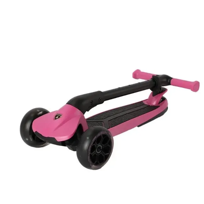 LAMBORGHINI 3-WHEEL SCOOTER WITH ADJUSTABLE HEIGHT-PINK