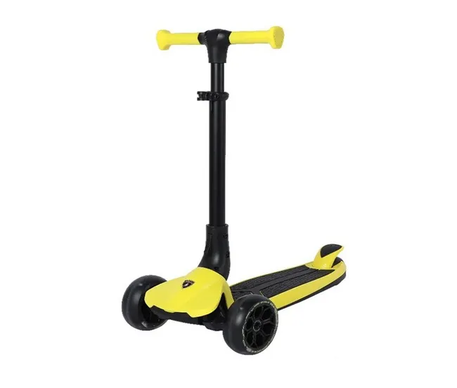 LAMBORGHINI 3-WHEEL SCOOTER WITH ADJUSTABLE HEIGHT-YELLOW