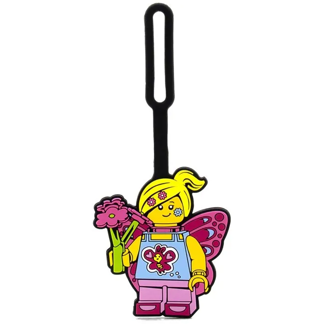 LEGO BUTTERFLY GIRL BAG TAG