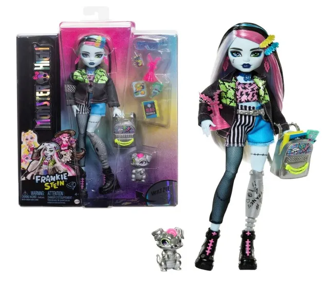 MONSTER HIGH FRANKIE STEIN FASHION DOLL AND ACCESSORIES