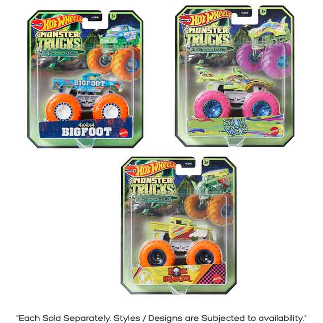 HOT WHEELS MONSTER TRUCK GLOW IN THE DARK