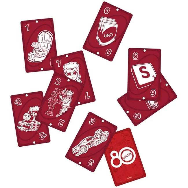 MATTEL UNO - 80TH RUBY RED CARD GAME