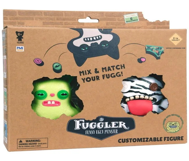 FUGGLER UGLY MONSTER CUSTOMIZABLE FIGURE 2PK ASSORTED