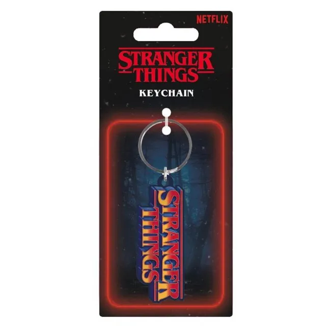 PYRAMID STRANGER THINGS S5 (RETRO LOGO) KEYCHAIN