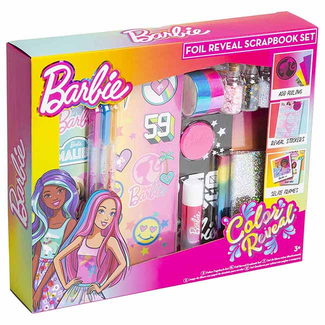 RMS BARBIE FOIL REVEAL SCRAPBOOK SET