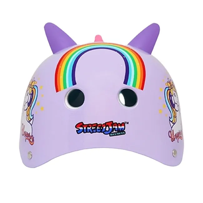 STREET JAM MAGIC UNICORN HELMET - PURPLE