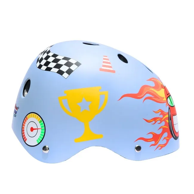STREET JAM SUN MAGIC CARVIZ HELMET - WHITE/BLUE