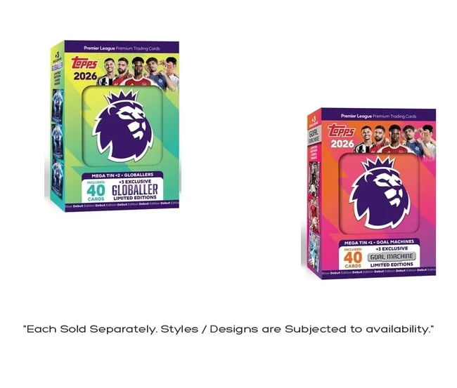 TOPPS PREMIER LEAGUE 2025-2026 MEGA TIN ASSORTED