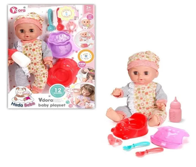 V DORA DOLL 14-INCH BABY DOLL WITH 12 SOUND EFFECT-WZB901-3