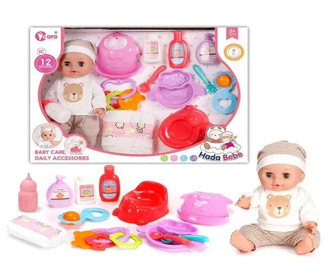 V DORA DOLL 14-INCH CARE DOLL WITH 12 SOUND EFFECT-WZB905-4