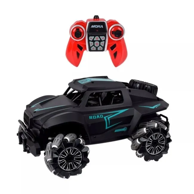 SAM TOYS 2. 4G ROCK CRAWLER R/C SPRAY STUNT CAR - BLUE