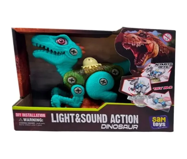 SAM TOYS TAKE APART MINI VELOCIRAPTOR DINOSAUR-GREEN