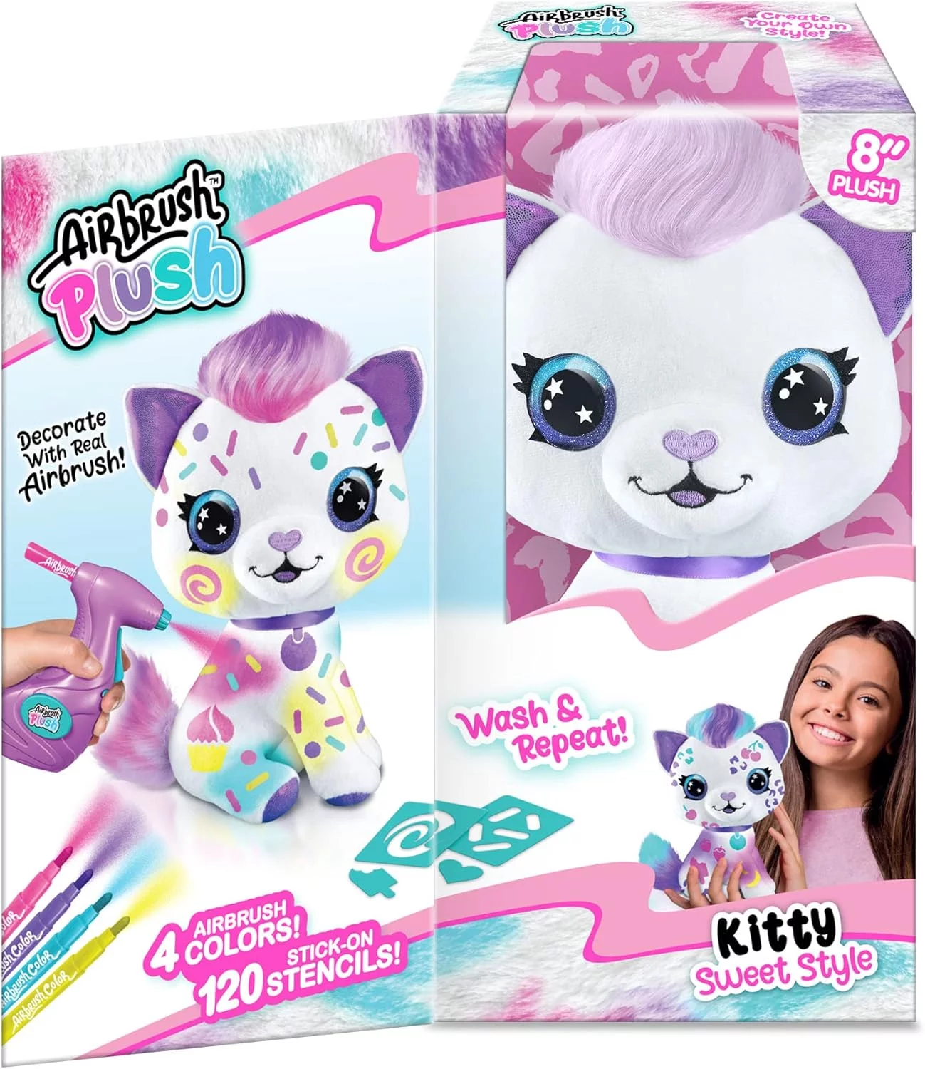 Canal Toys Personalize Airbrush Plush Large Kitty