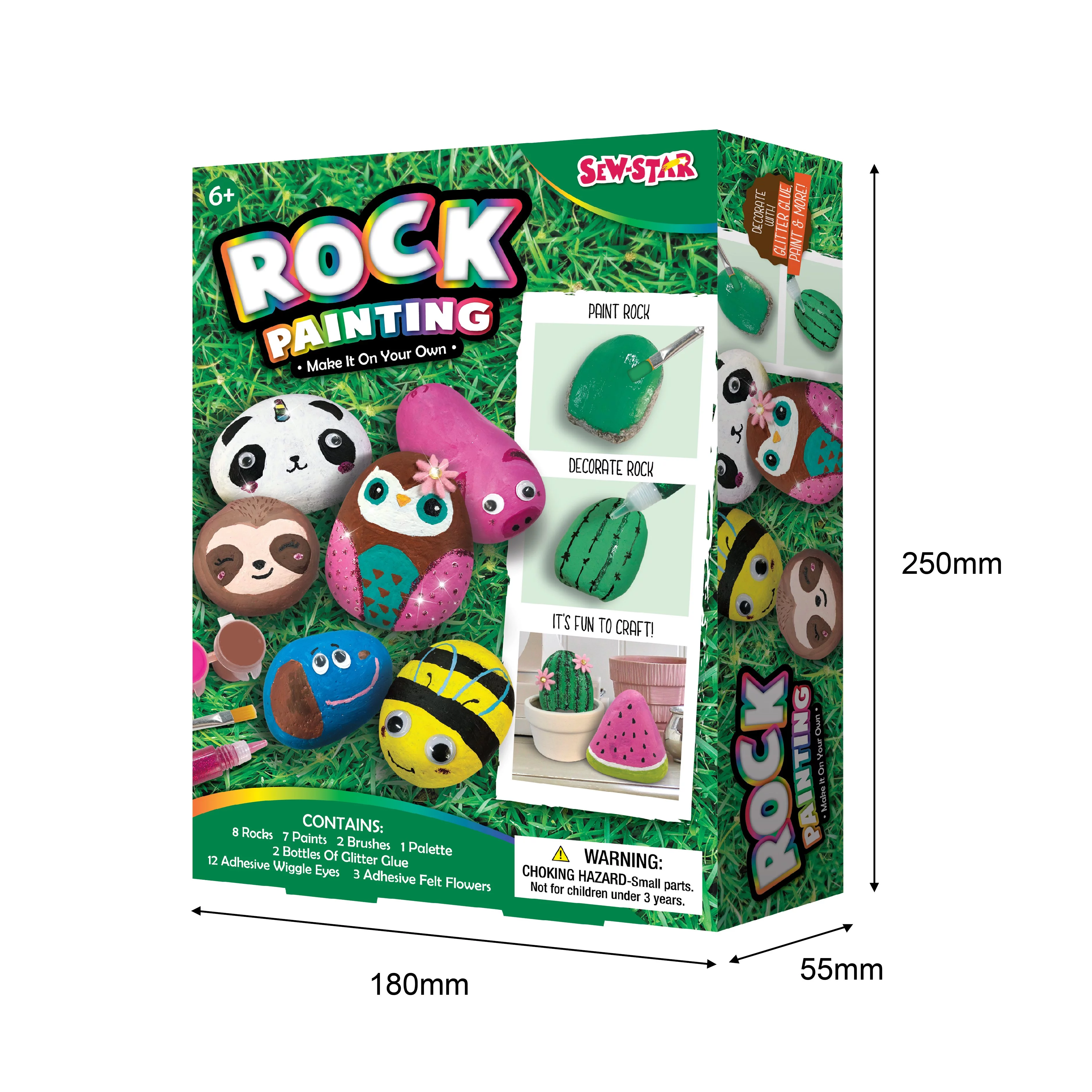 Sew Star - Rock Painting-Animals