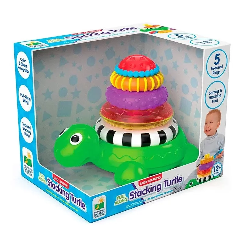 The Learning Journey Early Learning Pull Along Stacking Turtle