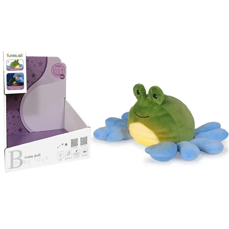 Funmuch Soothe Crib Cuddle Toy with Night Light and Music