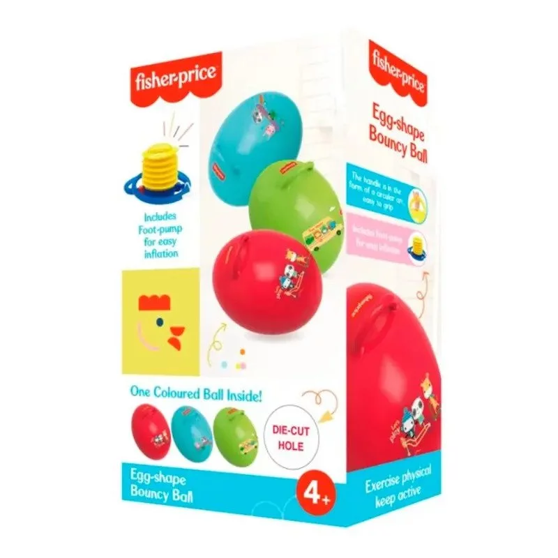 Fisher Price Bouncy Egg With Foot Pump