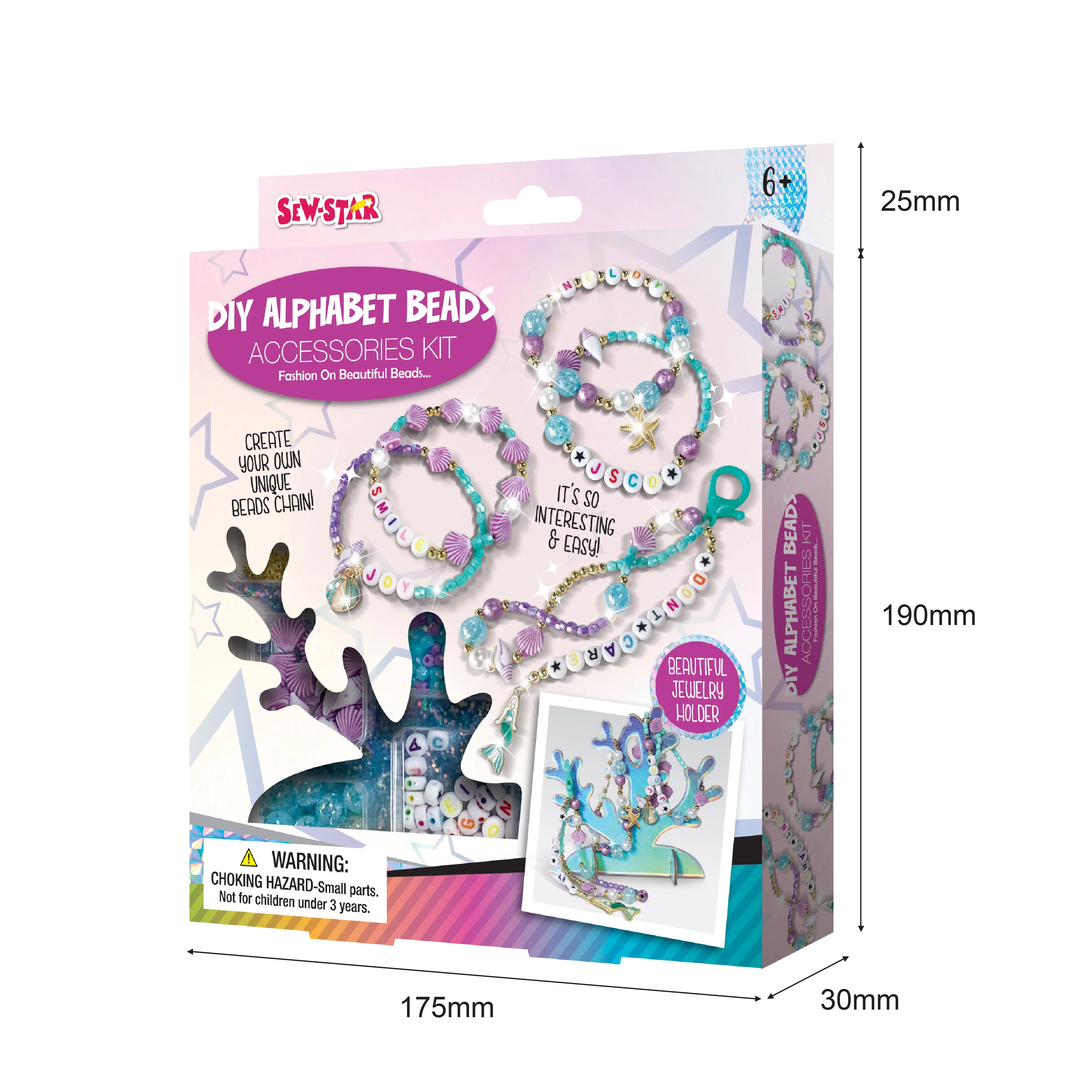 Sew Star - DIY Alphabet Beads - Sea