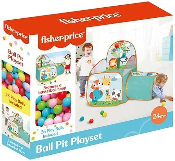 Fisher Price Ball Pit Playset W/Tunnel 25 Balls