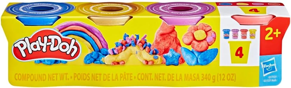 Play-Doh - 4 Pack Metallic Shine Modeling Compound