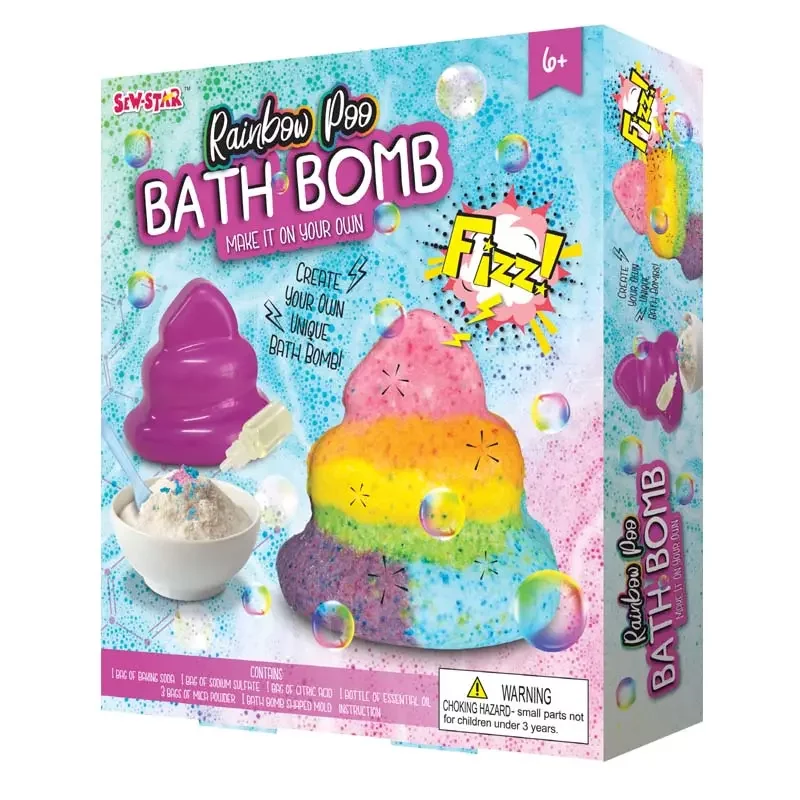 Sew Star - Rainbow Poo Bath Bombs